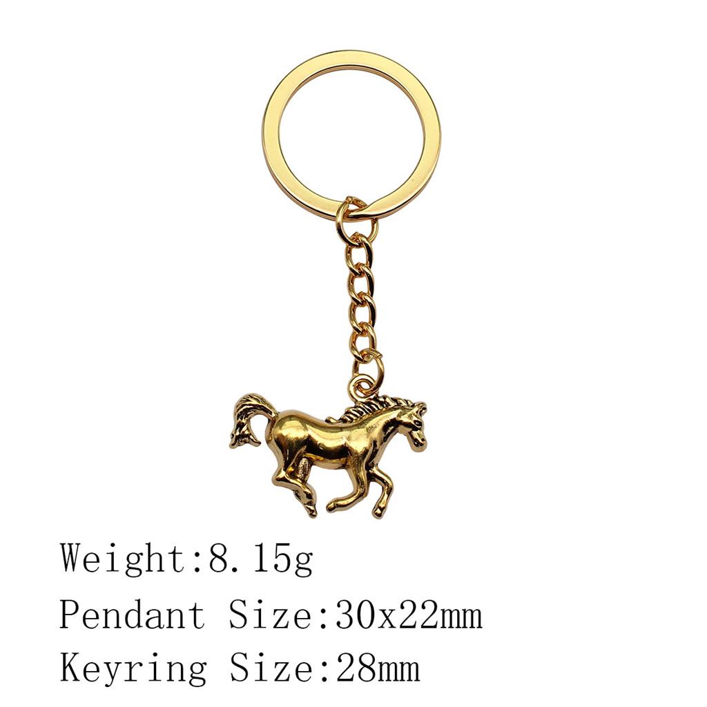 Металлический брелок в виде головы лошади/единорога - 52x51 мм, 19,9 г, Идеально подходит для сумок и домашнего декора