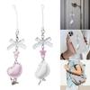 Heart Bowknot Star Pendant Sweet Phone Chain Strap Hanging Decoration Keychain Lanyard Small Gift for Women Girls