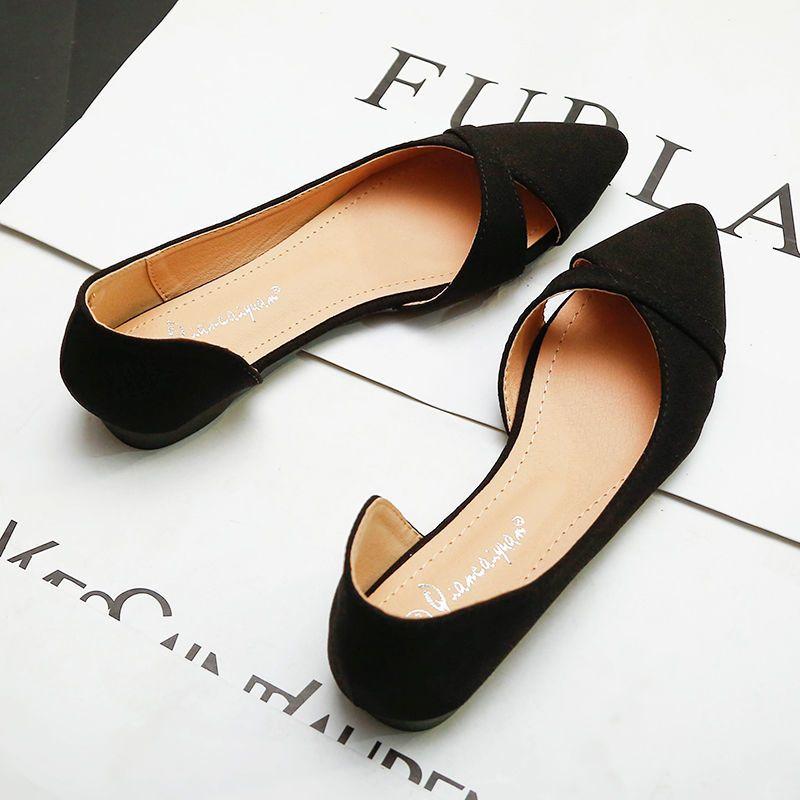 Shoes for Women Evening Woman Flats Pointed Toe Pink Slip-on Popular Elegant and Fashionable Summer 2025 High Quality Fashion 39