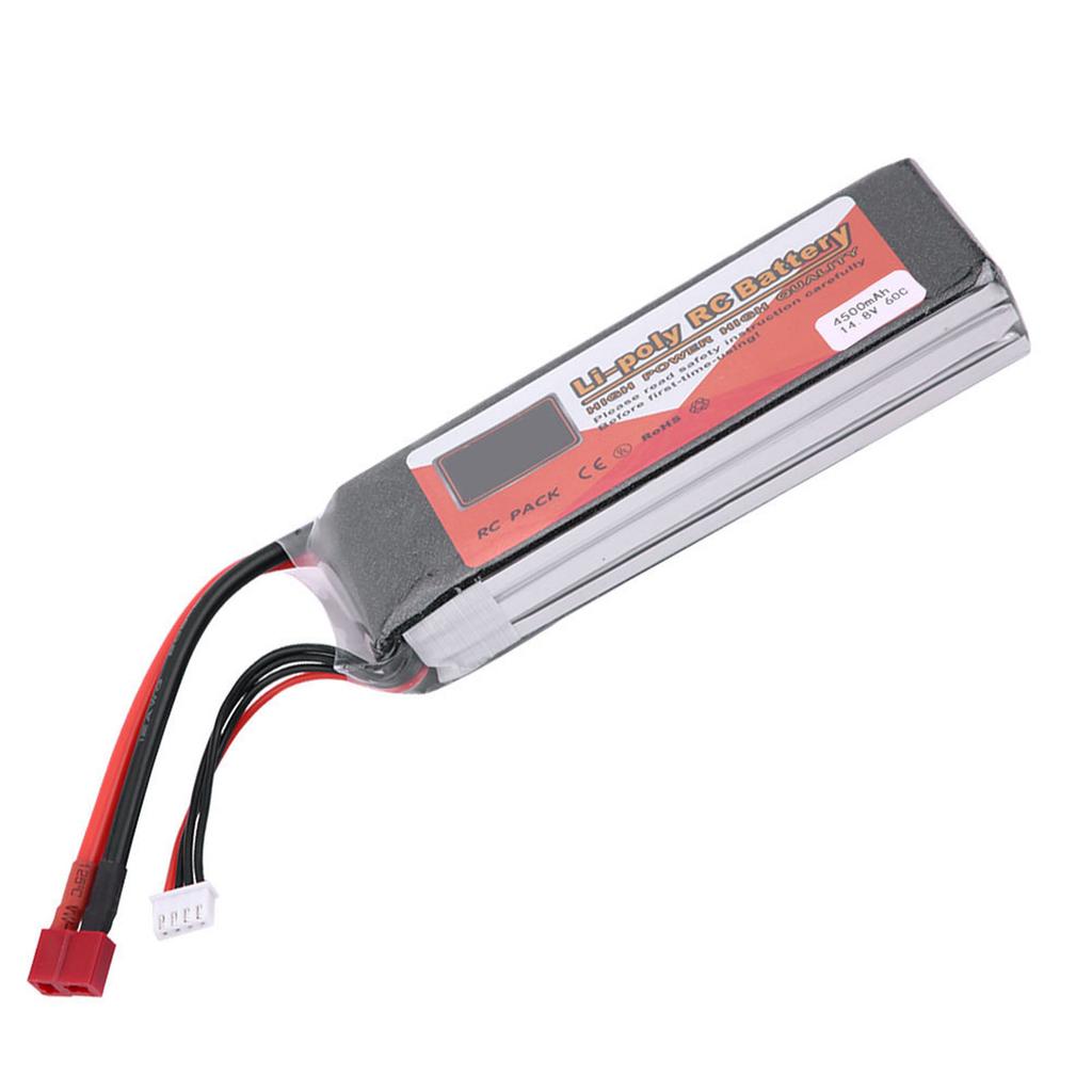 ZOP POWER 3S 14.8V 4500mAh 60C Rechargeable LiPo Battery with T Plug (4500mAh)