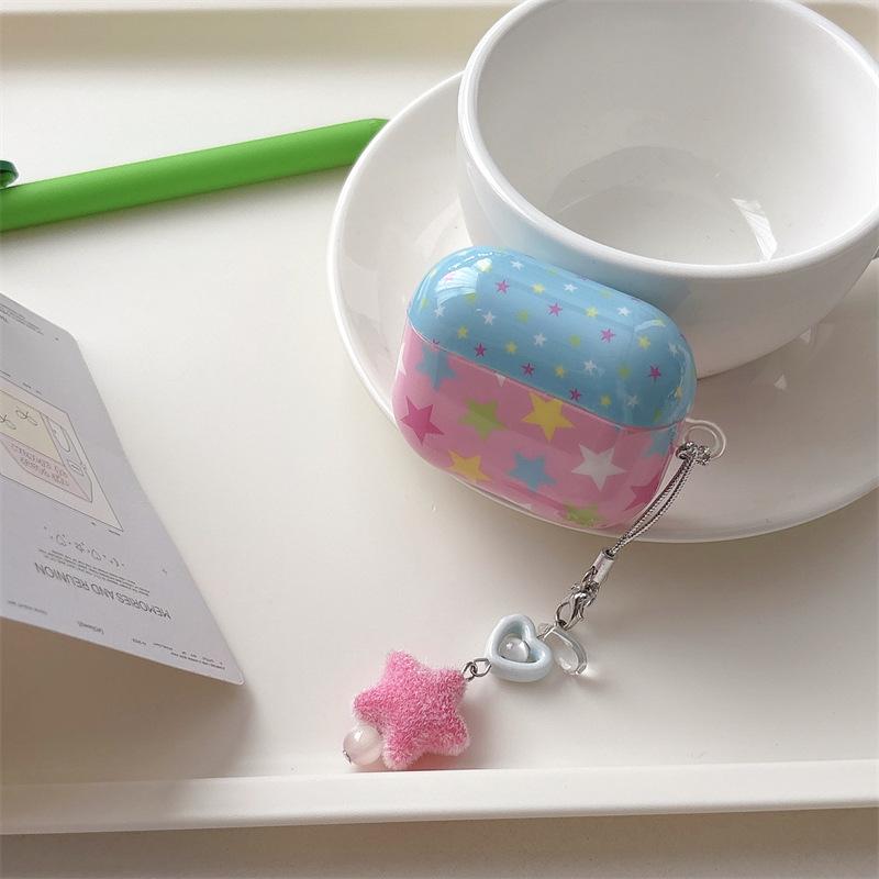 Color matching stars for AirPods1 Apple Bluetooth wireless headset case 1/1/1 generation of cute creative women