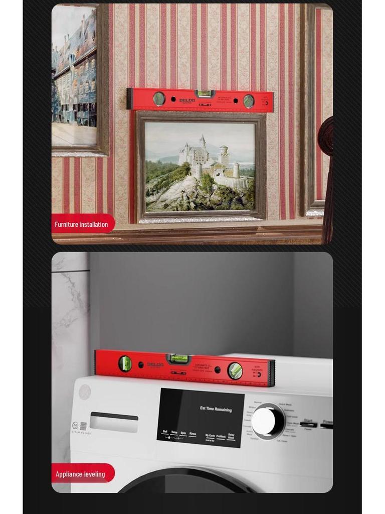 Высокоточный мини-уровень с сильным магнитом и алюминиевым сплавом