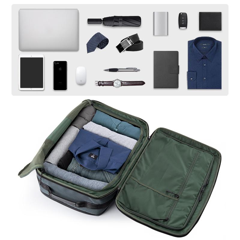 Kingsons 35 L Large Capacity Eaqual To 20-inch Suitcase Multi-functional Portable Men Backpack For 17 Inch Laptop Black/Blue