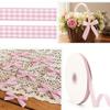 1/2cm Plaid Ribbon DIY Crafts Gift Wrapping Ribbon Variety Pack Gingham Ribbon  Hair Bows