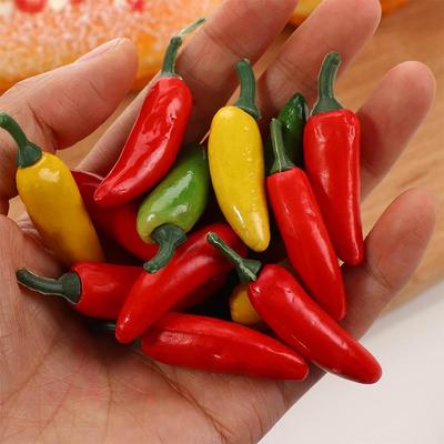Вечеринка 10 шт. Пластиковые растения Симуляция Искусственный перец Имитация овощей Чили Декор