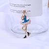 Изысканная синяя эмаль, красивая балетная фигурка, катание на коньках, танцовщица, брошь для девочек, значок, ювелирное изделие, подарок для балерины, аксессуары