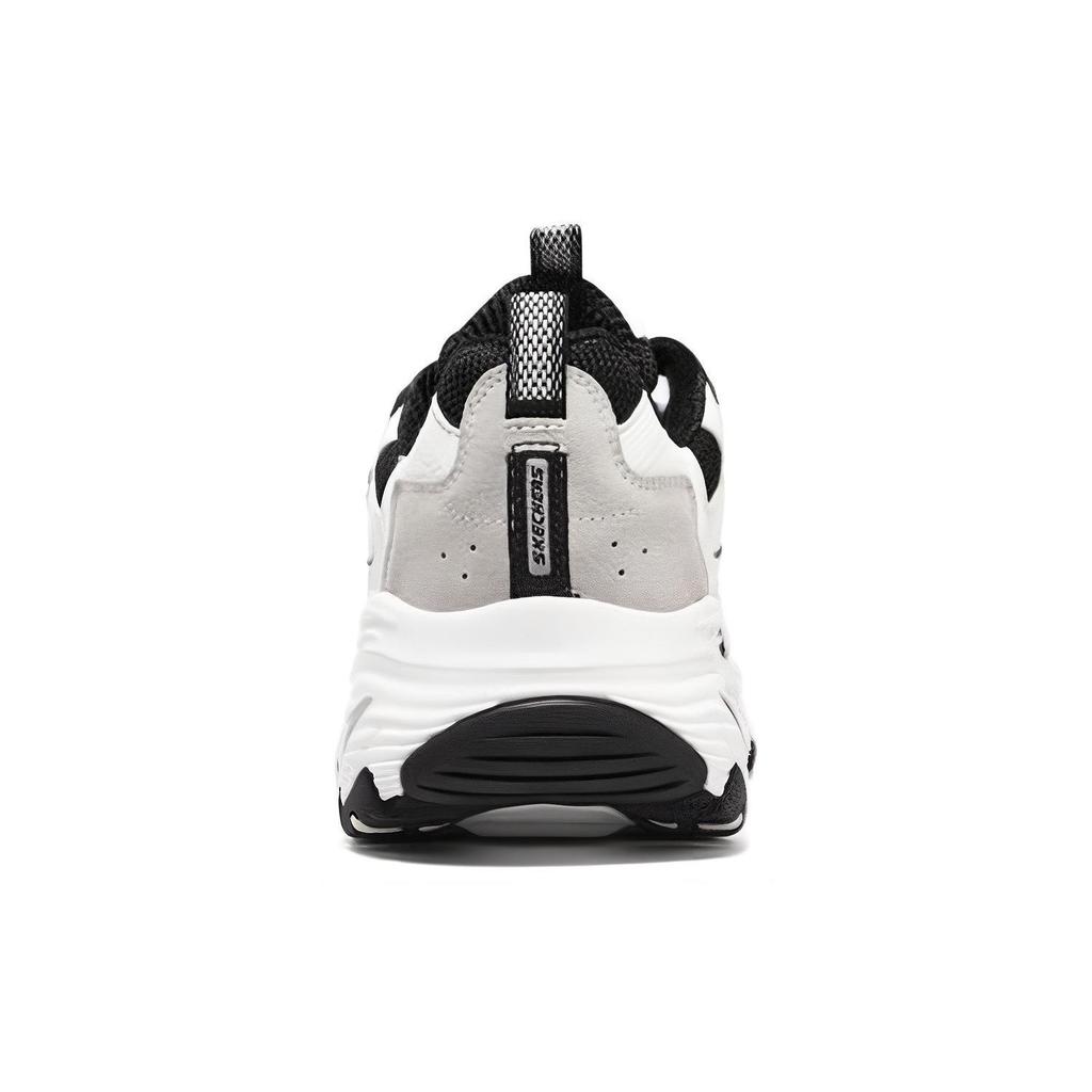 Skechers Arch Fit DLites Тканевые Модные Повседневные Удобные Универсальные Низкие Папины Кроссовки Женские Кроссовки Черно-Белые 149805-WBK