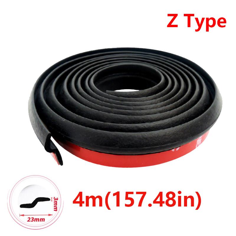 Резиновые уплотнители для дверей автомобиля ZPD-образная отделка, шумоизоляция, уплотнительная прокладка типа ZPD, резиновые полоски для автомобильных аксессуаров