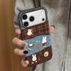 Кролик Миффи с леопардовым принтом подходит для Apple 17promax мультяшный милый iPhone16Pro объектив всестороннее покрытие 15 два в одном.