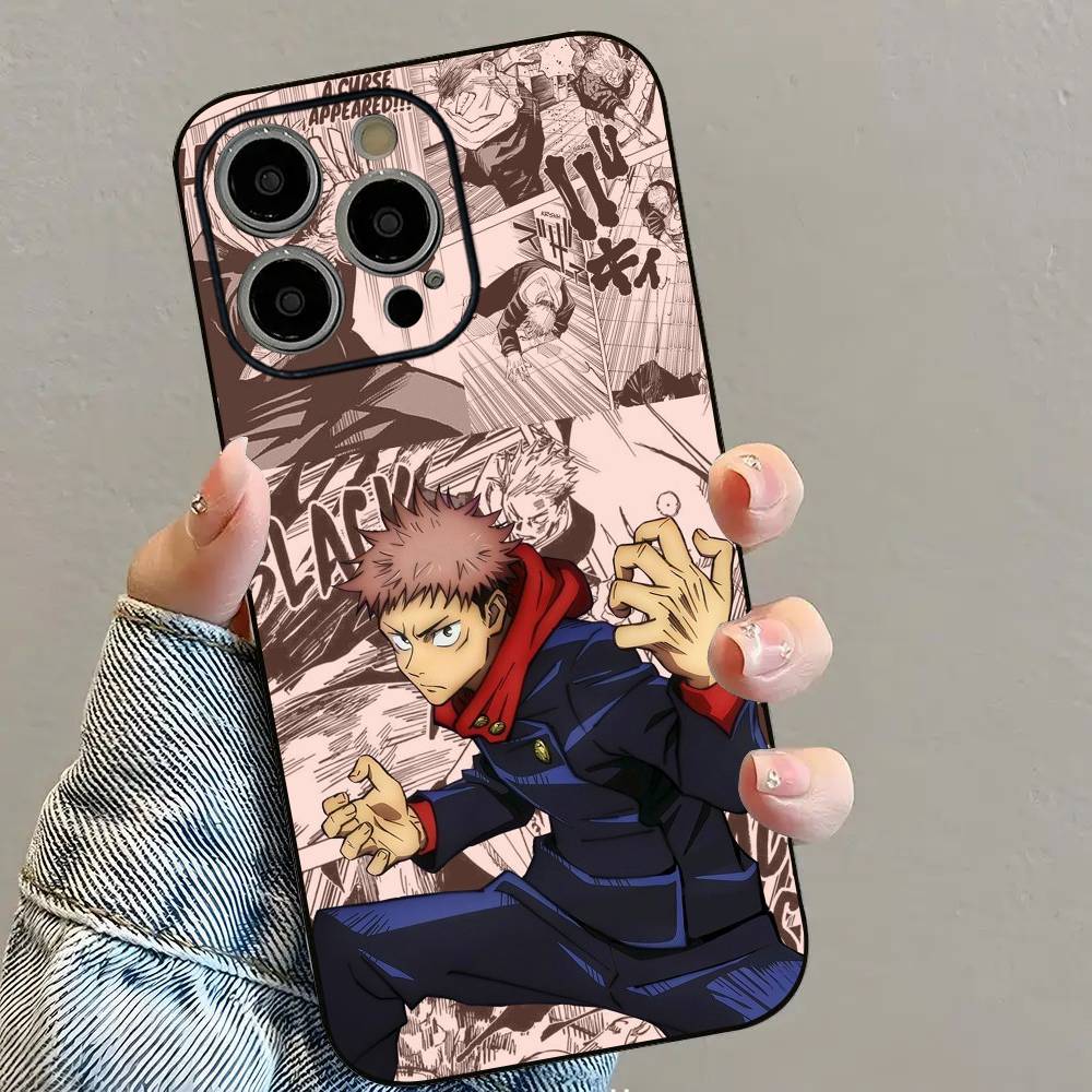 Чехол для телефона с аниме J-Jujutsu K-Kaisen для iPhone 16 15 14 13 12 11 PRO MAX PLUS Mini, мягкий ТПУ, приятный для кожи