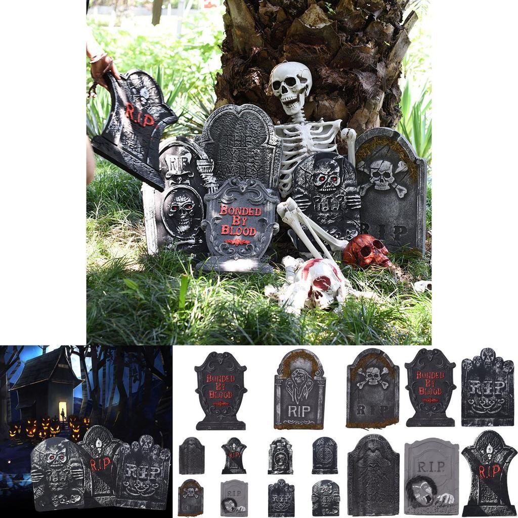 Exciting Halloween Tombstone Foam Decoration For Haunted House And Graveyard