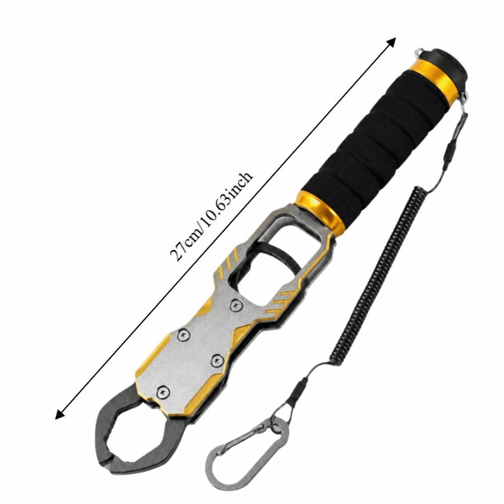 Aluminum Alloy Fishing Grabber with 40lb Scale Fish Holder Fish Lip Gripper  Catch and Release