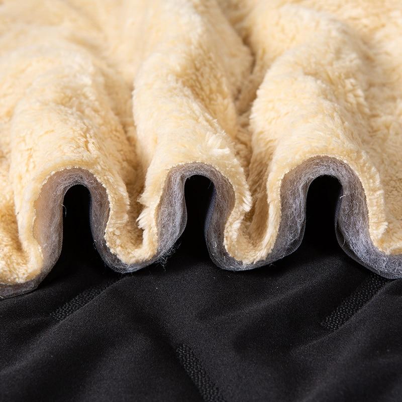 Мужские зимние теплые спортивные штаны из толстой овечьей шерсти, повседневные водонепроницаемые шерстяные брюки большого размера, мужские черные, серые брюки для бега