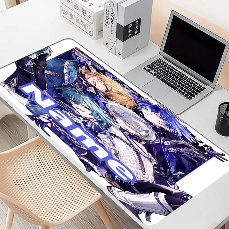 Custom Name Personalized Genshin Impact Pattern Mousepad, Laptop PC Desk Mat, Decorative Desk Mat for Home Keyboard Pad Gift
