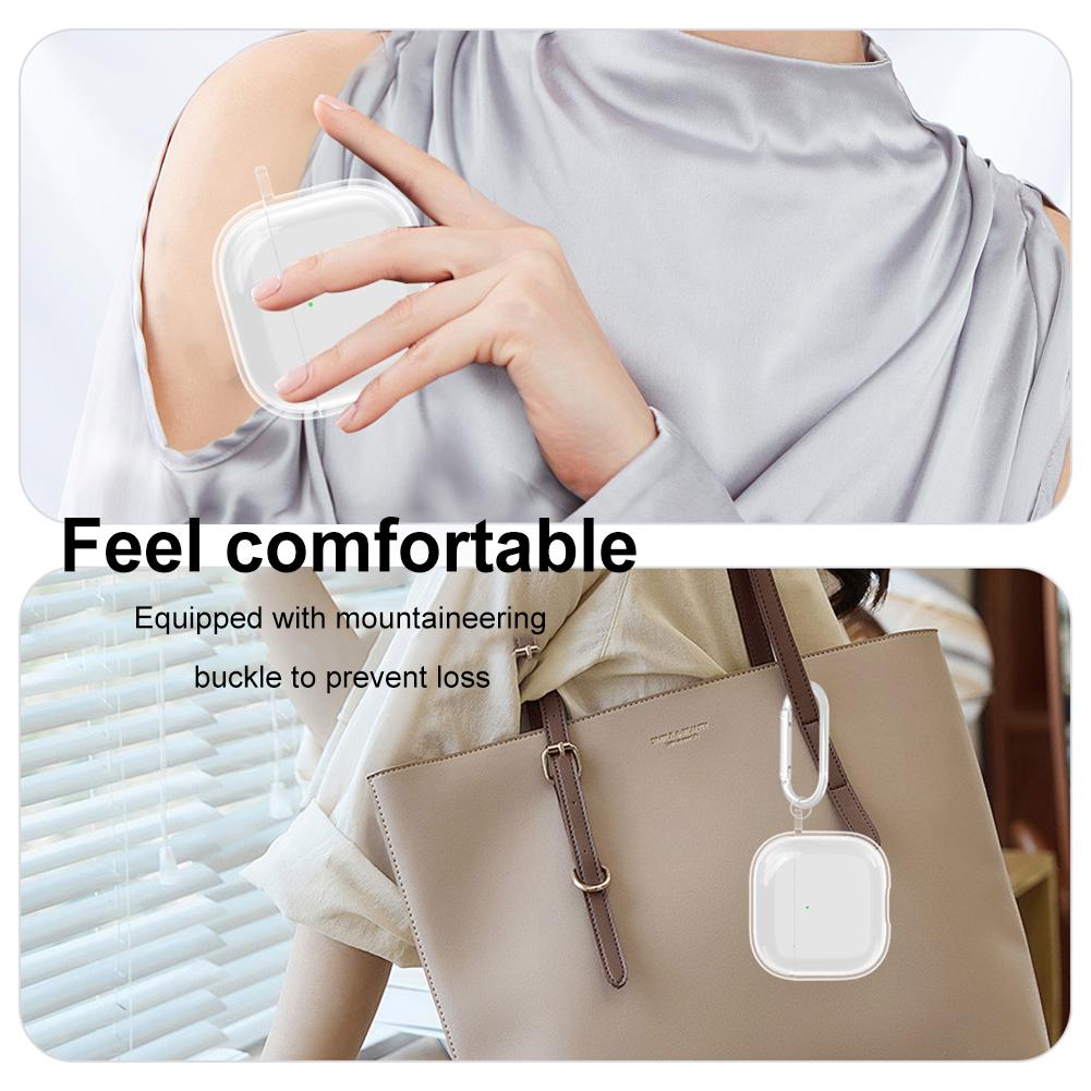 Прозрачный чехол для наушников AirPods 4 (2024) Чехол для зарядки TPU Прозрачный защитный чехол Чехол для беспроводных наушников