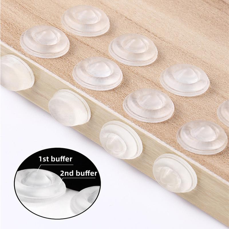 50-64Pcs Self Adhesive Door Handle Buffer Stopper Cabinet Bumper Silencer Damper Furniture Anti-collision Pad Wall Protector