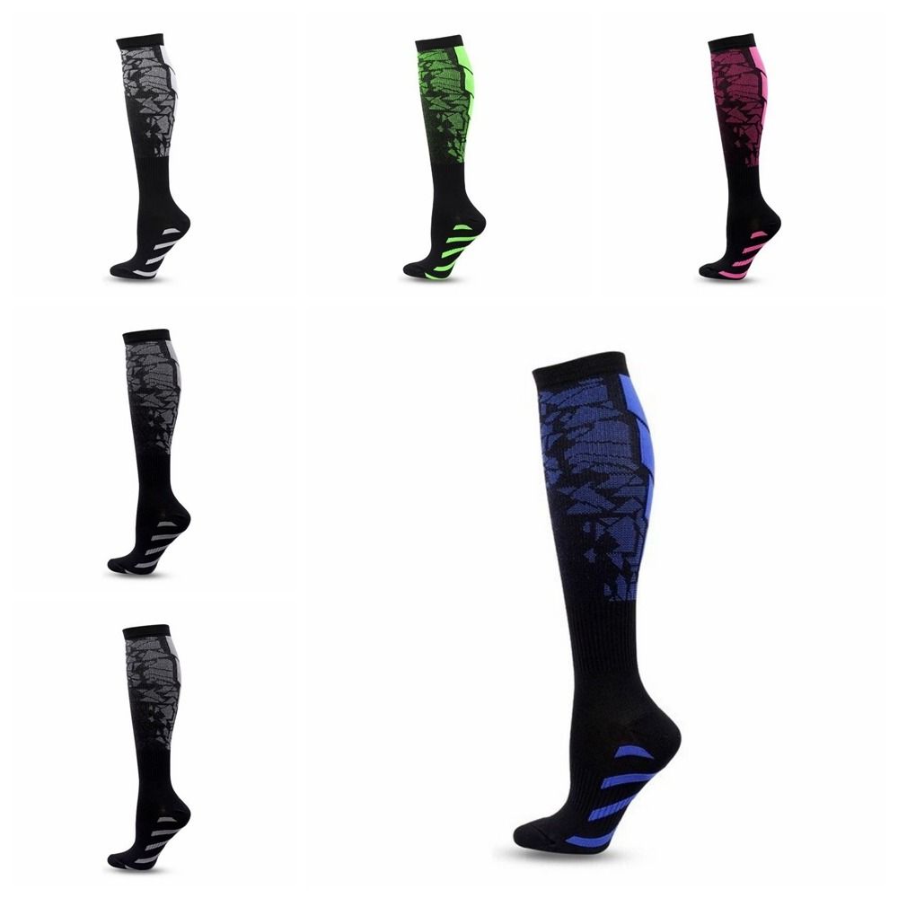 Spandex Compression Socks Polyester Running Nursing Socks Varicose Veins Recovery Flight Socks Men