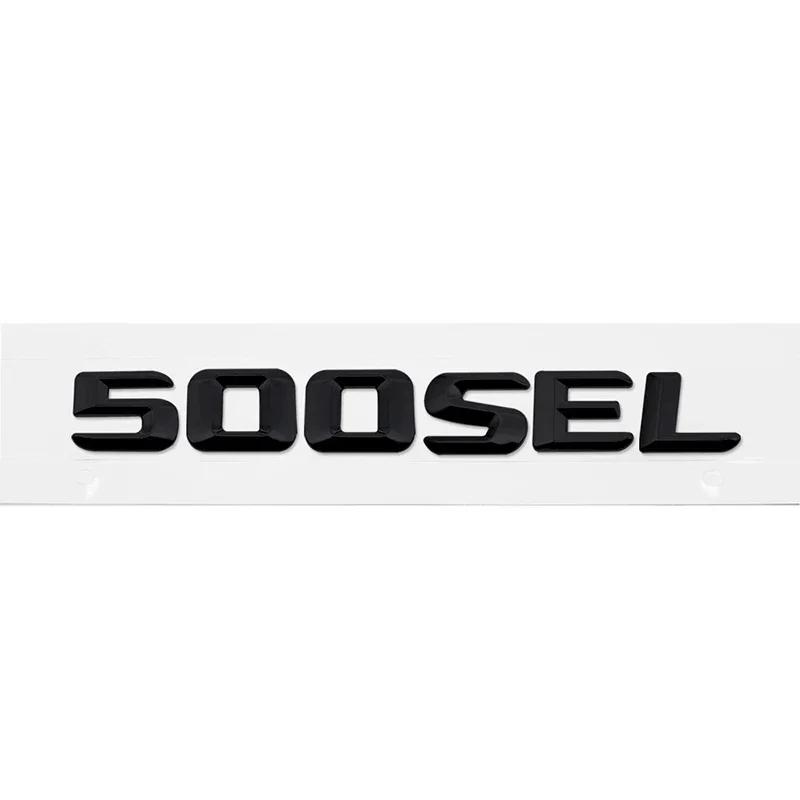 3D ABS Car Sticker Tail Trunk Number Letters Badge for Mercedes Benz 300SEL 500SEL 560SEL 600SEL Emblem Decals Decoration