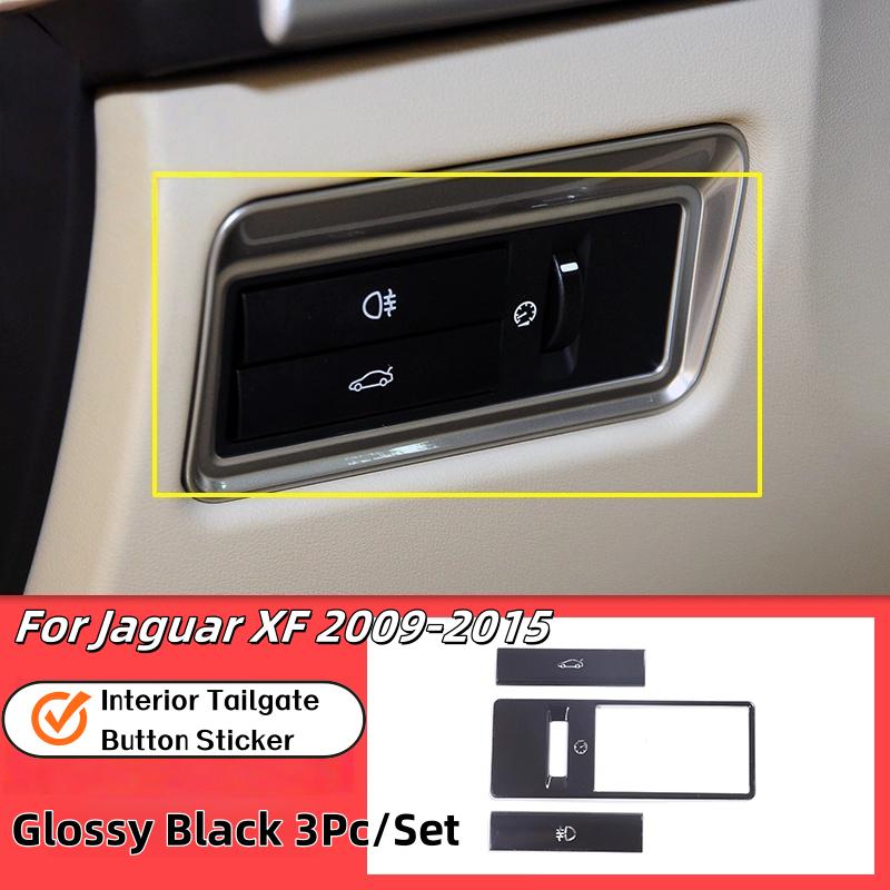 For Jaguar XF XJ 2010-2019 Stainless Steel Black Car Central Control Multimedia Air Button Cover Trim Sticker Car Accessories lqrd4