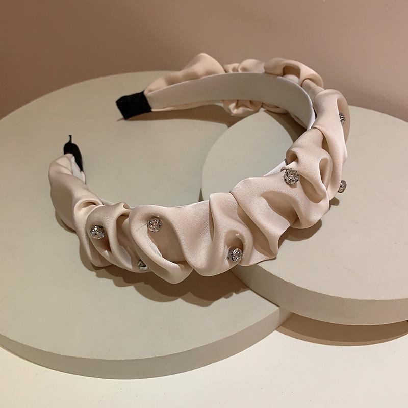 Повязка на голову вафельная конфетного цвета: Высокая тулья, Улучшенная губка для умывания лица, Широкий обруч для волос для ранней весны.