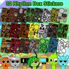 Cartoon Game Stickers Make-a-Face Stickers for Kids DIY Game Character Stickers for Party Supply Class Reward Book Decor Birthday Gifts