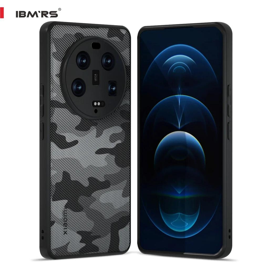 (В комплекте ремешок на запястье)IBMRS [двойное покрытие против царапин] для Xiaomi 13 Ultra Case, камуфляжный прозрачный жесткий задний противоударный улучшенный защитный чехол
