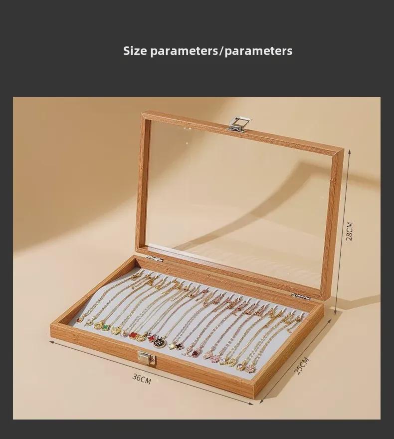 Роскошная бархатная шкатулка для демонстрации ювелирных изделий: ожерелий, браслетов и цепочек