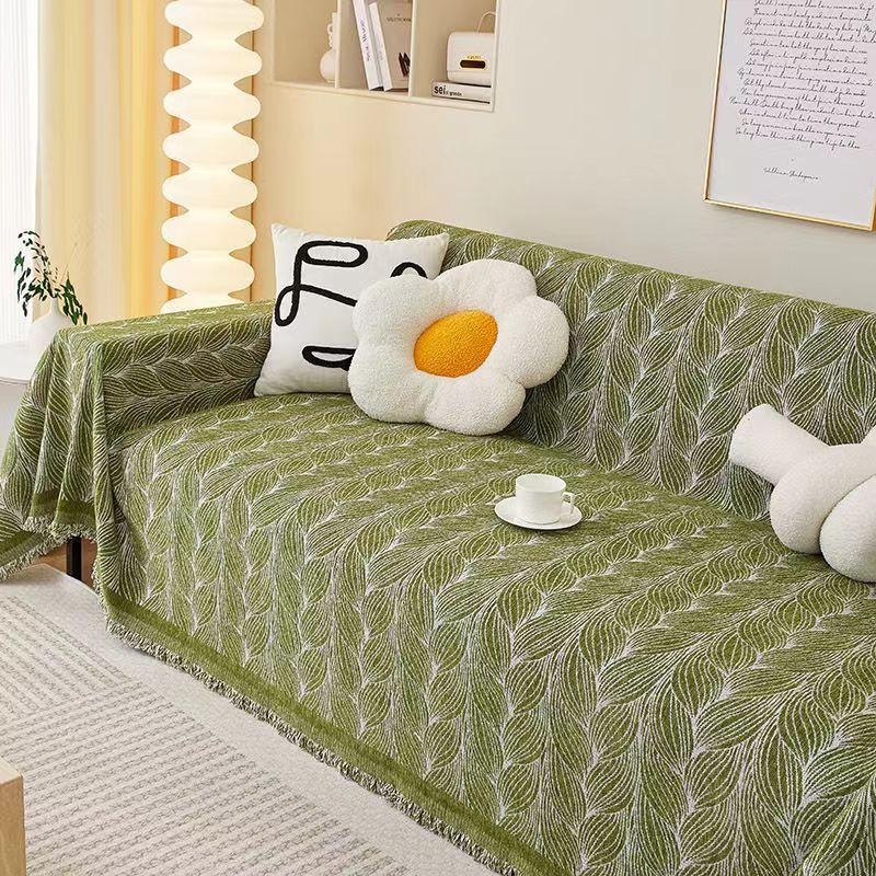 Nordic Simple Style One-piece Full Cover Chenille Sofa Cover Blanket