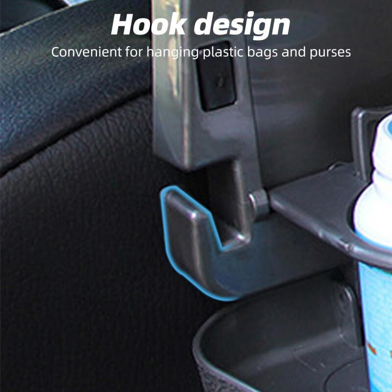 HdoorLink Складной универсальный автомобильный кронштейн для подноса с едой, держателя для напитков, подноса для заднего сиденья автомобиля, держателя для телефона, автомобильного ящика для хранения вещей