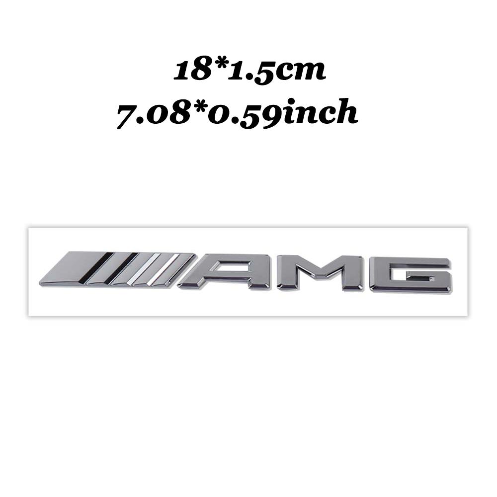 3D ABS Наклейка-декорация Значок AMG на задний багажник автомобиля Для Mercedes Benz AMG W206 W204 W205 W212 W213 W221 W222 W223 W251 W464 W108