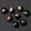 Fashion Lucky Blessing Amulet Obsidian Pendant Round Ball Necklace