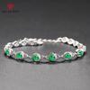 Новый европейский и американский темперамент, высококачественный изумрудный имитация зеленого турмалина, цвет сокровища, браслет, подарок на День матери