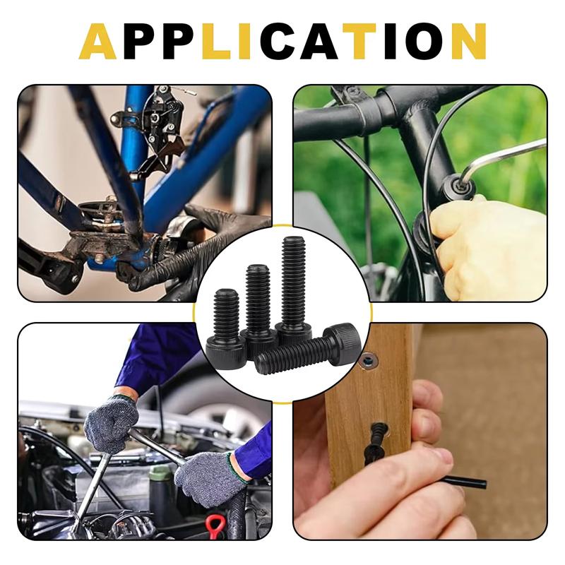 Комплект из 420 шайб с чашеобразной головкой и гаек, шестигранный ключ, M2x (4/6/8/10/14/16/18/20) мм