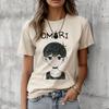 Футболка Omori для подростка Ретро Психоделическая 2000-е Женская Дышащая харадзюку футболка каваи Готическая Удобная Винтажная эстетика 2000-х
