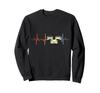 I Love Sports Car Heartbeat Sweatshirt
