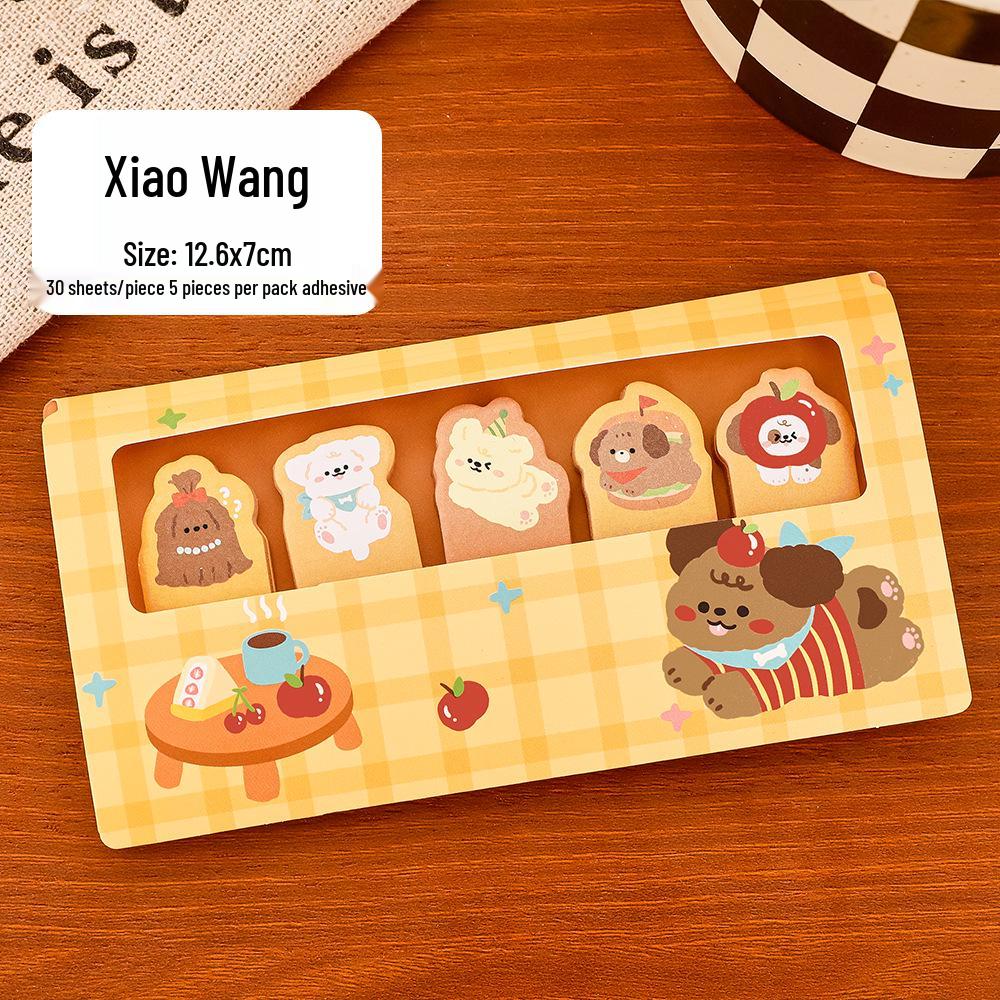 Cute Animal Index Tabs Student Notebook - Portable Cartoon Message Book, High-Value Stationery & Perfect Reward Gift