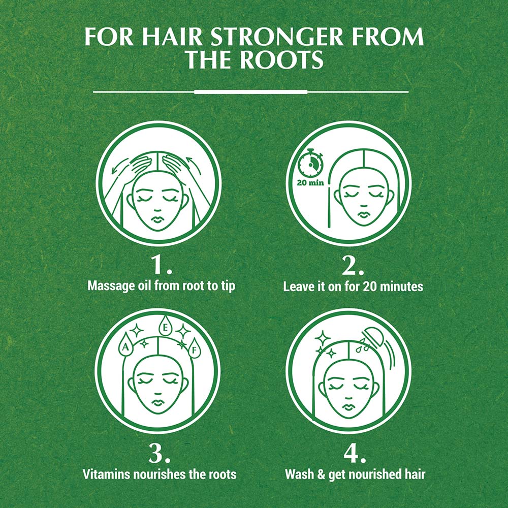 Hair Oil with Cactus Extract Hair Fall Control Dabur Vatika Naturals