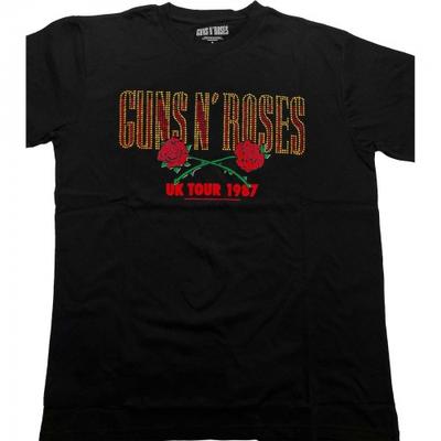 Guns N Roses Украшенная футболка для взрослых 87 Tour унисекс