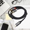 Кабель USB C - RCA, AUX, Вспомогательный Y-образный разветвитель для телевизора, динамика