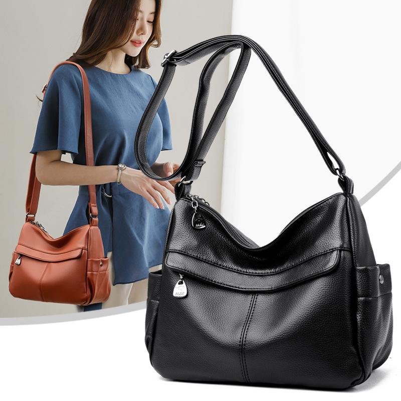 Women's Bag Luxury Soft Leather Women's Shoulder Bag Large Capacity Autumn New Mother Bag Crossbody Bag Women