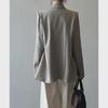 Yanshuang Women's Spring Irregular Back Slit Suit Jacket - New High-End Fashion (82120)