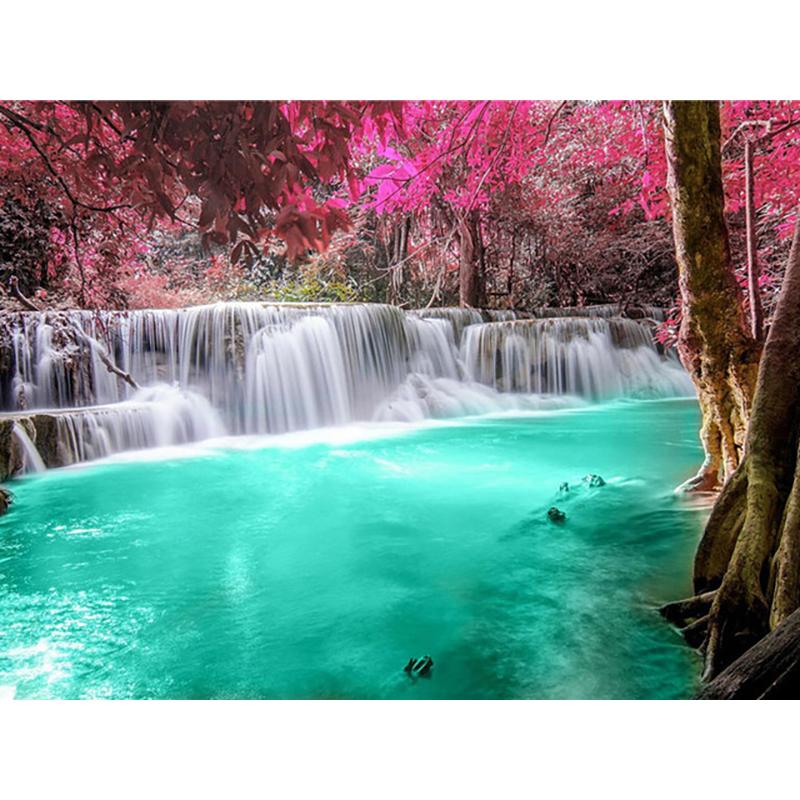 DIY 5D алмазная живопись водопад пейзаж ремесло полная круглая смола Алмазная вышивка крестиком горное настенное искусство