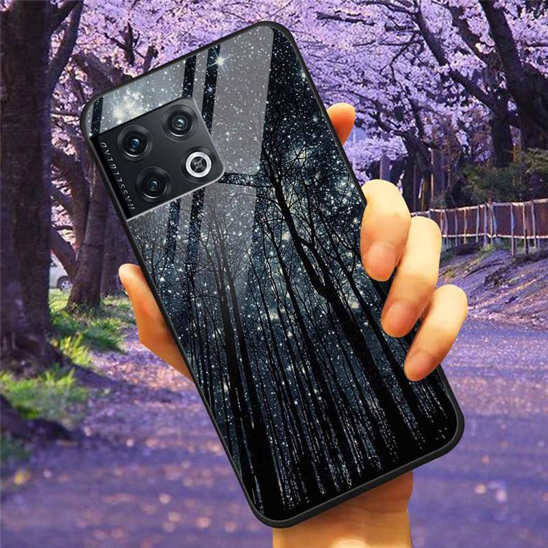 For OnePlus 10 Pro 5G Case 6.7'' Tempered Glass Starry Marble Hard Back Cover for One Plus 10Pro Funda Capa Oneplus10pro Coque