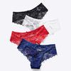 Sexy Mid Rise Knickers Women's Underwear with Lingerie Lace Trim Women's Triangle Panties