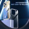 For iPhone 14 Pro Max Card Holder TPU+Acrylic Phone Case Anti-drop Transparent Phone Cover