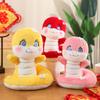 with Hand Snake Plush Doll Toy Stuffed Lucky Snake Plushies Doll  New Year Gifts