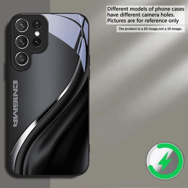 Градієнтне сіре Для Samsung S26 S25 S20 Ultra S21 Pro S22 Plus S23 FE S24 Ultra S25 Edge Для Magsafe Скляний чохол для телефону
