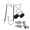 EWR912+EWR913 Window Regulator Repair Kit Rear Left Right for Peugeot 206 CC 2D T16 2000-2008 2-Door Coupe Cabrio 922457 922458