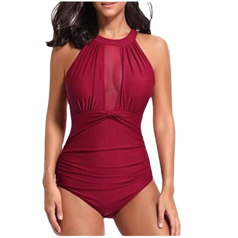 Женский цельный купальник, женские цветные подтяжки, сексуальное бикини с открытой спиной