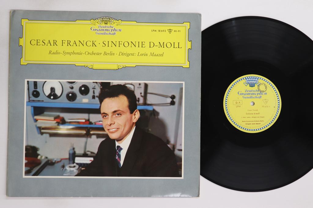 LP Record LORIN MAAZEL, RADIO SYMPHONIE ORCHE - Franck Sinfonie In D Moll LPM18693 DEUTSCHE GRAMMO 1961 Germany Classical Used